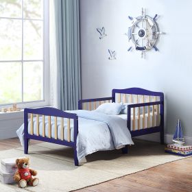 Twain Toddler Bed Blue/Natural