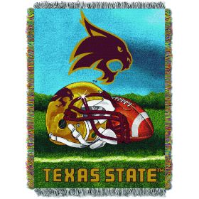 Texas State OFFICIAL Collegiate "Home Field Advantage" Woven Tapestry Throw