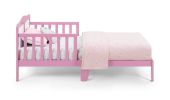 Birdie Toddler Bed Dark Pink/White