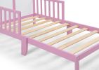 Birdie Toddler Bed Dark Pink/White