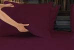 Luxurious Viscose from 100% Bamboo 4-Piece sheet Set , Oeko-TEX Certified, California King - Merlot