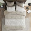 3 Piece Cotton Comforter Set with Chenille Tufting