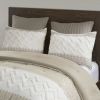 3 Piece Cotton Comforter Set with Chenille Tufting