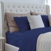 Premium 4-Piece Tencel Lyocell sheet Set, Silky Soft 100% Tencel, Oeko-TEX Certified, Queen - Slate blue