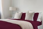 Luxurious Viscose from 100% Bamboo 4-Piece sheet Set , Oeko-TEX Certified, California King - Merlot