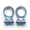 2Pcs Magnetic Curtain Ball Rods Accessoires Backs Holdbacks Buckle Clips Hook Holder Home Decor Tiebacks Tie Rope Accessory