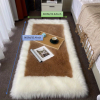 1pc, Soft and Fluffy Sheepskin Rug for Bedroom and Living Room - Non-Slip and Machine Washable Carpet for Dormitory and Room Decor