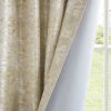 Jacquard Lined Total Blackout Rod Pocket/Back Tab Curtain Panel