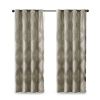 Ogee Knitted Jacquard Total Blackout Curtain Panel