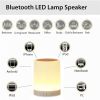 Night Light Bluetooth Speaker Wireless Portable Mini Player Touch Pat Light Colorful LED Bedside Table Lamp For Bedroom Outdoor